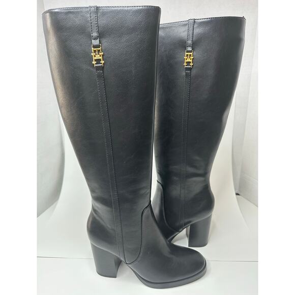 Tommy Hilfiger Women’s Ursy Knee High Boots Black Size 8M NWT - Picture 4 of 7